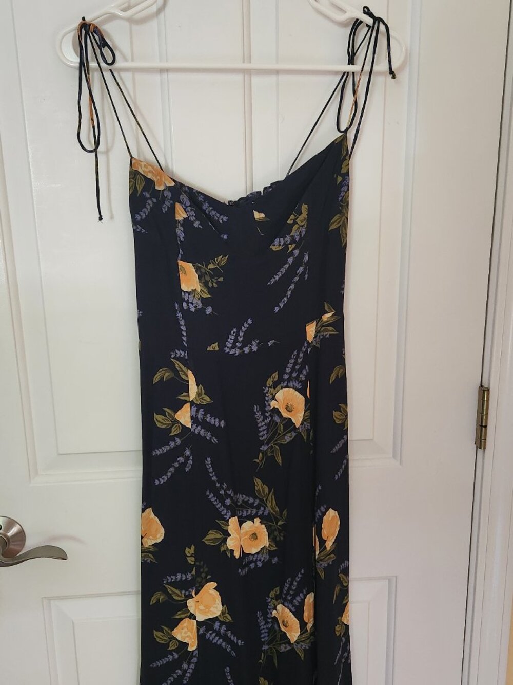 Reformation navy blue dress